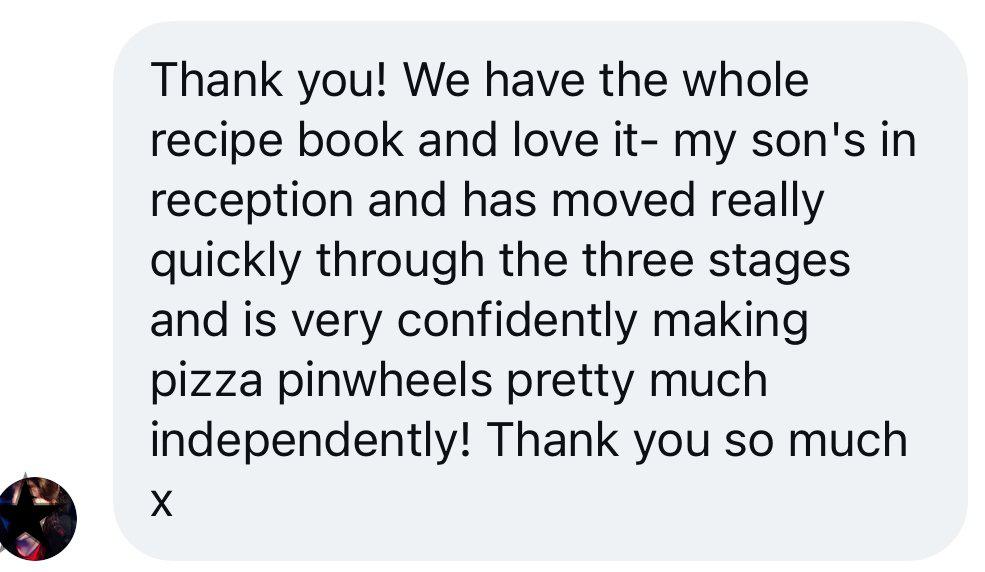 Young child confidently making pizza pinwheels with a visual recipe